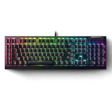 Imagem de Razer BlackWidow V4 X - Teclado mecânico para jogos: interruptores verdes táteis e clicky - 6 teclas macro dedicadas - Chroma RGB - Teclas ABS duplas - Controles de mídia - Amortecimento de som e
