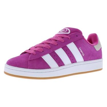 Imagem de adidas Campus 00 Tênis infantil grande,, Semi lúcido fúcsia/calçado branco/chiclete, 17