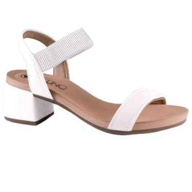 Imagem de Sandalia Via Uno Salto Bloco Elastico Ref 889002siavv Branco Off 035