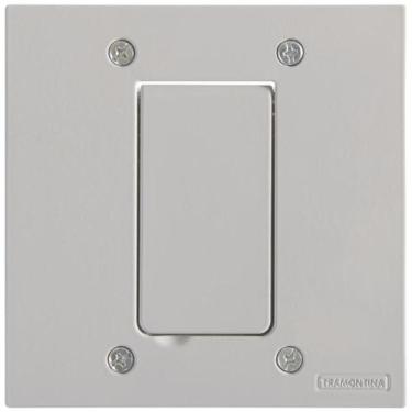 Imagem de Tampa 1 Posto 4x4 para Piso Tramontina Modular Cinza