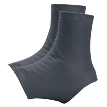 Imagem de Zxpjkyu Protetor de Chuteiras de Futebol Antiderrapantes com Ajuste Elástico para Detritos de Gramado Esportivo para Campo E Versátil 1 Par, Cinza Escuro