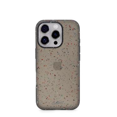 Imagem de Customic Capinha Case Capa para Celular iPhone 16 Pro (6.3”), Spot Silicone Reciclado Anti Impacto Proteção Militar 1.2 metros contra quedas, Preta