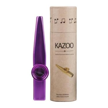 Imagem de Almencla Flauta Kazoo Instrumento Musical Piano Bom Companheiro Presente Portátil Ukulele Profissional Flauta de Boca Brinquedo Amantes da Música Iniciantes, Roxo