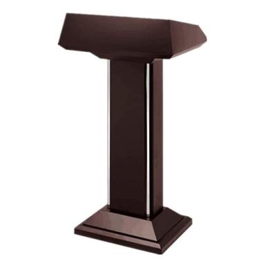 Imagem de Podiums Suporte de pódio de aço inoxidável, mesa de pódio anfitrião, palestrante, recepção de boas-vindas de hotel para professores de igrejas