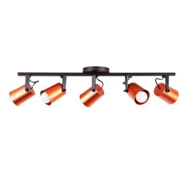 Imagem de Luminária de Teto Spot Trilho Direcionável Fokus 5 Lâmpadas E27 Modern