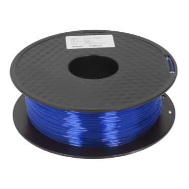Imagem de TPU filamento 1.75mm 1KG pacote tamanilha livre flexível para consumíveis FDM impressora 3D. (Azul claro)