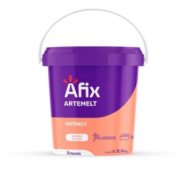 Imagem de Adesivo Hot Melt Branco Afix Artecola, 2,5 Kg