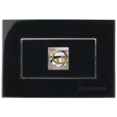 Imagem de Tomada Para Móveis Margirius Rj11 Preta Telefone 4 Fios