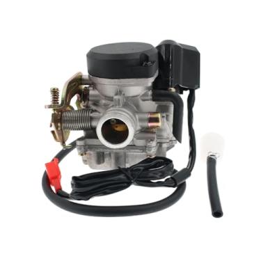 Imagem de Wilebo Carburador de furo grande de 20 mm para GY6 49cc 50cc 60cc 80cc 100cc scooter ciclomotor ATV Go Kart Quads 139QMB 139QMA motores (PD20J)