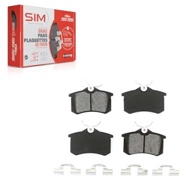 Imagem de Pastilhas de freio a disco traseiro SIM-340 para Volkswagen Jetta Audi Beetle A4 Quattro TT Golf A6 Passat Corrado Allroad Scirocco S4 Quantum Peugeot 405 Renault Fluence