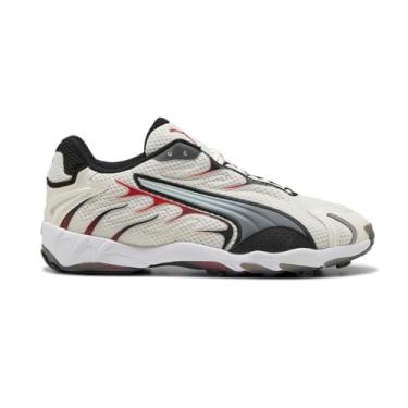 Imagem de PUMA Tênis masculino Inhale Shoes, Branco quente/vermelho para todos os tempos, 39