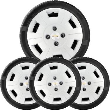 Imagem de 4X Calota Chevrolet Aro 13 Com Emblema 057Cb