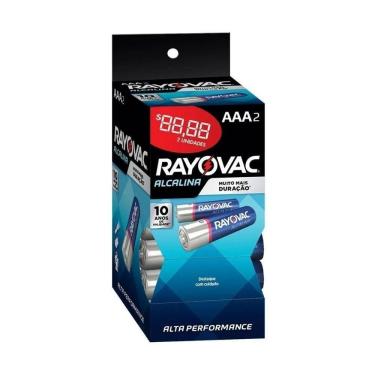 Imagem de Pilha Alcalina Rayovac 2x2 Aaa 1,5v 20332 Tubo Com 32 Pilhas