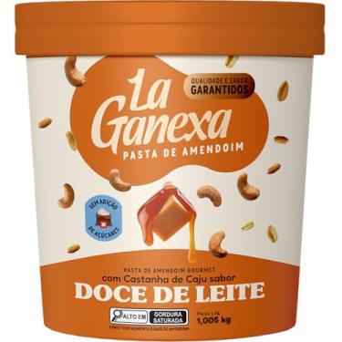 Imagem de LA GANEXA Pasta De Amendoim Com Doce De Leite, 1005Kg (Embalagem pode variar)