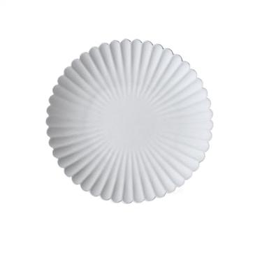 Imagem de Lata de lixo Prato de jantar de cerâmica Prato de frutas Prato de lanche Prato de pão Prato de sobremesa Utensílios de mesa para cozinha Hotel restaurante Banquete(26cm)