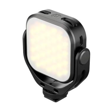 Imagem de Luz de Vídeo LED Ulanzi 360° com Bateria Recarregável Preto, Suporte em Forma de U - Ajuste de Temperatura Contínuo, Ideal para Fotografia e Filmagem Profissional