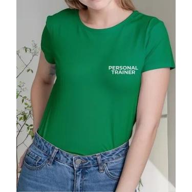 Imagem de Camiseta Camisa Algodão Feminina Masculina Adulto Personal Trainer Uni