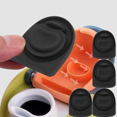 Imagem de 4 peças de rolha de substituição compatível com Owala FreeSip 680.4 g 947.2 g, junta de tampa superior de garrafa de água para Owala 16/19/24/32/1,134 g tampa de garrafa tampa de boca peça acessórios