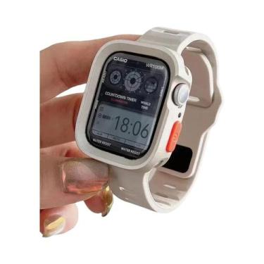 Imagem de Capa De Silicone Para Apple Watch Ultra Série 8 9 7 6 SE 5 4, Tamanhos