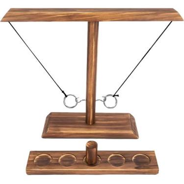 Imagem de Ring Toss Game CircleCraft Wooden Hook & Ring Indoor