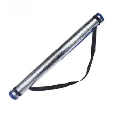 Imagem de Esteira de Praia Piquenique Camping Canga Palha Natural Verão Pé na Areia Tapete Dobrável 180x60cm (Térmico (170cm x 60cm))