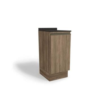 Imagem de Cozinha Modulada Kappesberg Maxxi Nicho G741 C- Tampo 40cm Nogal-preto Brilho-kappesberg