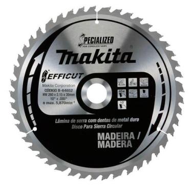 Imagem de Lamina De Serra Tct 260x30mm X 45t Makita B-64652