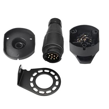 Imagem de Conector de Tomada para Trailer de 13 Pinos, Conector Ideal Estilo Europeu, Conexão Segura, Trailer, Barco, Caminhão, Caravana, 12v