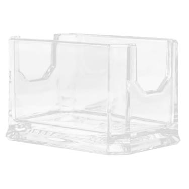 Imagem de Organizador de saquinhos de chá pequeno e caixa de armazenamento de pacote de açúcar para bancada, caixa de armazenamento de saquinhos de chá com compartimentos, suporte para saquinhos de chá e