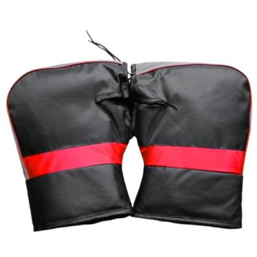 Imagem de Protetores de guidão de inverno – Luvas de guidão resistentes à prova de vento e à prova d'água para motocicleta, scooter, snowmobile, suprimentos quentes universais para todas as estações para homens