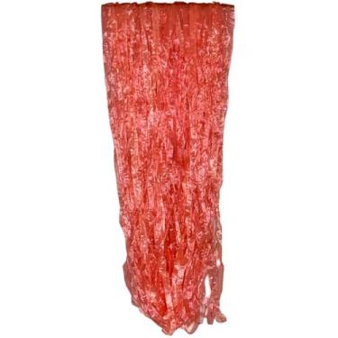 Imagem de Fita Decorativa de Ráfia Plástica 50g - Para Fantasias, Pompoms e Artesanato (Aproximadamente 1 Metro)(Vermelho)