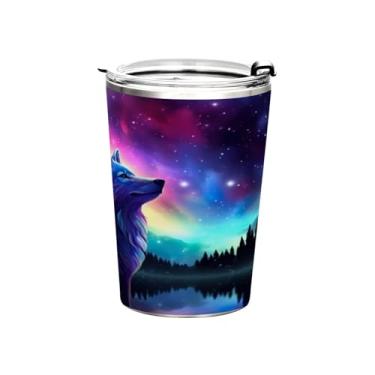 Imagem de Blueangle Copo de 350 ml com tampa e canudo, copo térmico de aço inoxidável isolado a vácuo para bebidas quentes e frias (351)