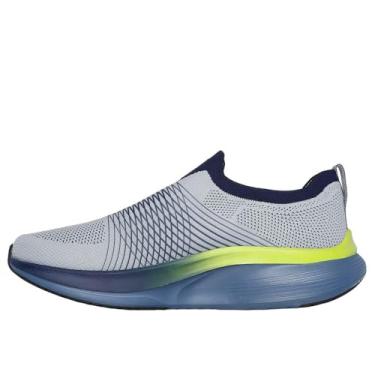 Imagem de Skechers Go Walk Max Walker Constantine Tênis masculino, Cinza/limão, 40