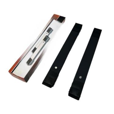 Imagem de Suporte de Alumínio com Rodas, Base Carrinho Universal para Geladeira, Fogão e Máquina de Lavar, Leve e Durável (3 UNI,Preto)