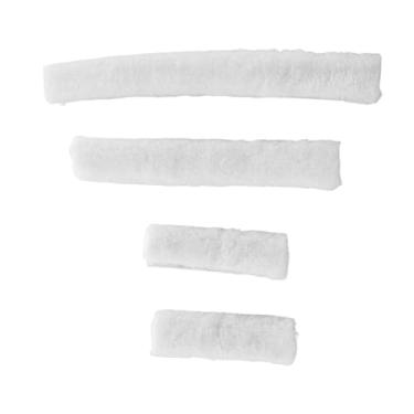 Imagem de YIJU Conjunto de protetores de focinheira para cabresto de cavalo, acessórios para bridão, uso em estábulo, macios e de pelúcia, fáceis de instalar, Branco