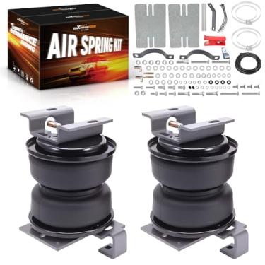 Imagem de maXpeedingrods 5000 lbs Rear Air Suspension Bag Kit for Chevrolet Silverado GMC Sierra 2500 HD 3500 2001-2010 Air Helper Spring Kit Gray