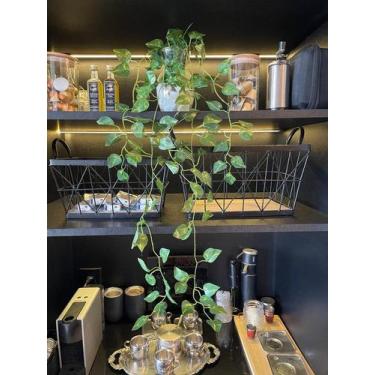 Imagem de Pendente Planta Artificial Folha Hera Decoração Realista 1m Cor:Hera V