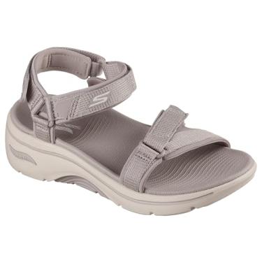 Imagem de Skechers Sandália feminina Go Walk Arch Fit 2.0 - Exhilarate, Cinzento-acastan, 35