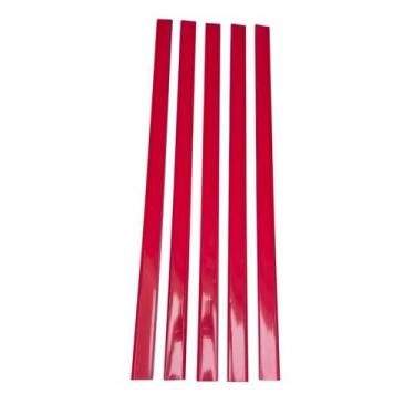 Imagem de Porta Etiqueta Universal Bandeja 89 Cm Vermelho Kit 25 - XCA_HOME