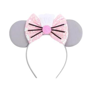 Imagem de Tiara De Orelhas De Rato Do Castelo Da Disney Com Fogos De Artifício P