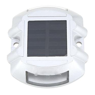 Imagem de Lâmpada de estradas LED com energia solar em alumínio fundido sensor luz para jardim paisagem rua e caminho ecológica acende automaticamente suporta p