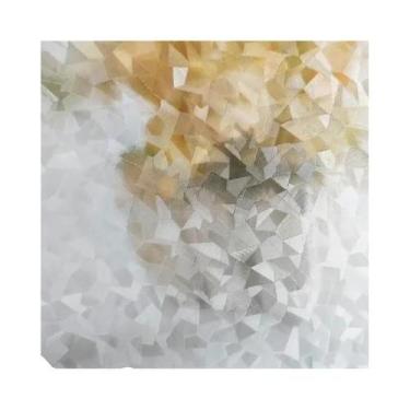 Imagem de Filme De Vidro Fosco 3D Decorativo Vinil Não Adesivo Para Banheiro E S