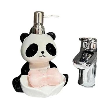Imagem de Frasco De Loção Para Banheiro Panda, Gel De Banho, Shampoo, Frasco Pre