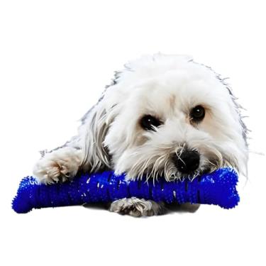 Imagem de Mordedor Osso Dental para Pets em Silicone – Removedor de Tártaro e Higiene Bucal