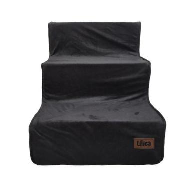 Imagem de Escada para pet 3 degraus com zíper de espuma rígida cachorros cães e 