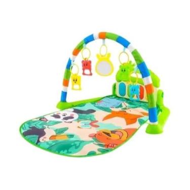 Imagem de Tapete De Atividades Para Bebês Recém-Nascidos Com Piano Musical E Ped