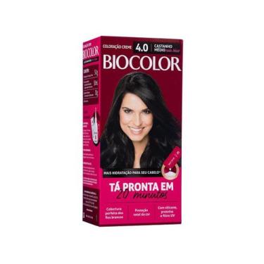 Imagem de Coloração Creme 4.0 Castanho Médio Nada Básico - Biocolor, Castanho