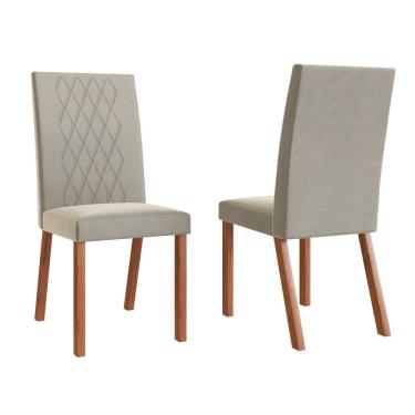 Imagem de Conjunto 2 Cadeiras Estofadas Luana Moveis Zamarchi