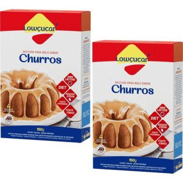 Imagem de Kit 2 Mistura Bolo De Churros Zero Lactose Lowçucar 150g