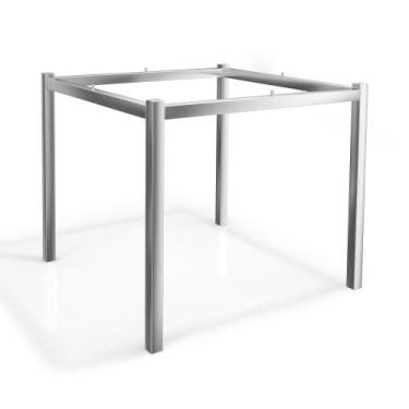 Imagem de Base de Mesa Reno Cromada 88x88cm  Estrutura Tubular em Aço com Acabam